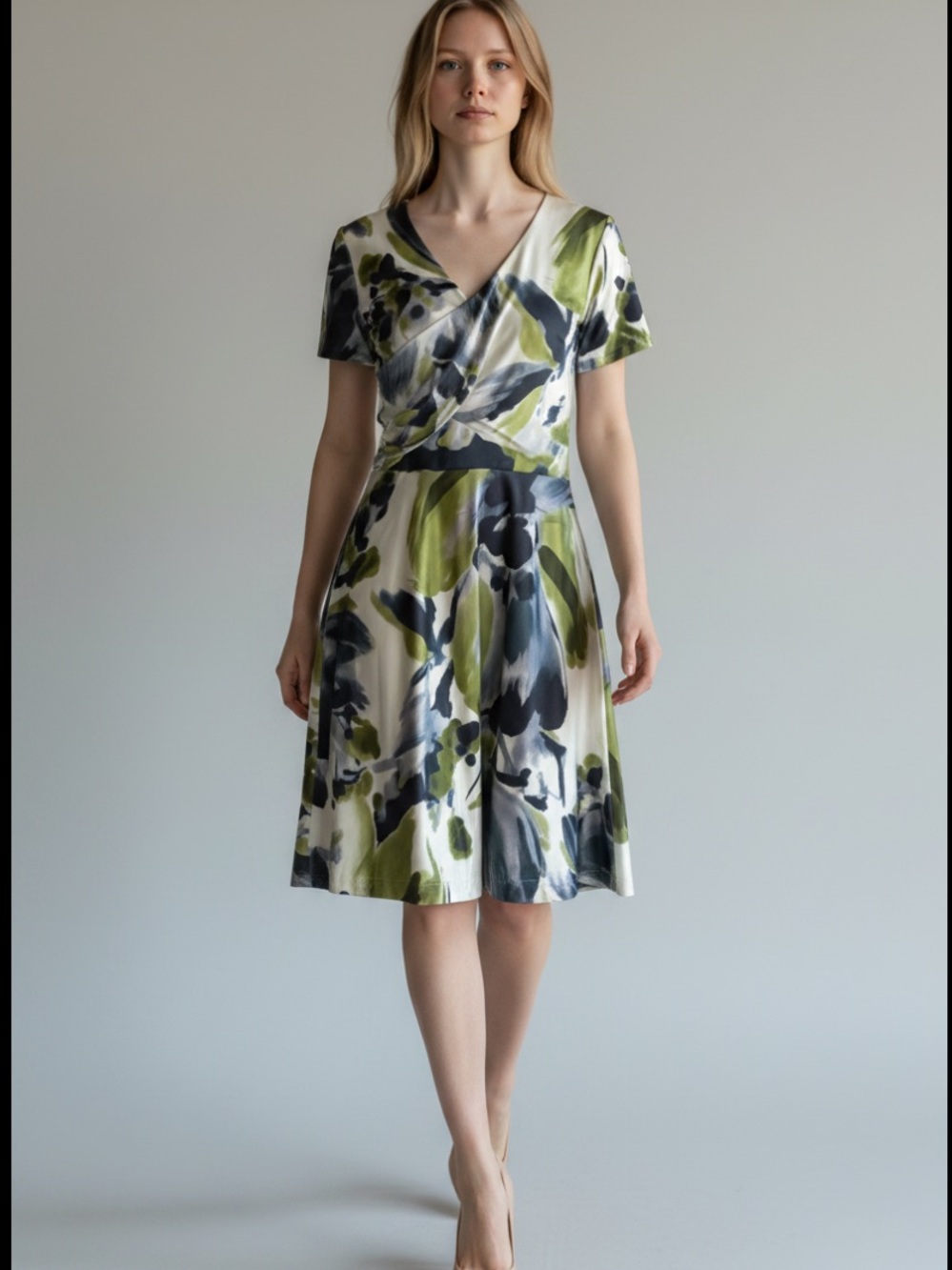 Shabby Apple floral faux wrap dress NWT